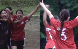 Nữ cầu thủ có màn ăn mừng cực ngầu khi sút phạt thành công