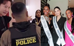 Cảnh sát Thái Lan bất ngờ ập vào cuộc thi Hương Giang đang tranh tài