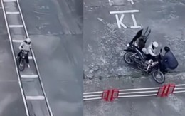 Cười sảng với màn thi bằng lái xe máy 'e là không có lần 2'