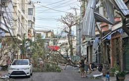 Sau bão Kalmaegi, nhiều nơi ở Quy Nhơn tan hoang, cây cối, trụ điện nằm la liệt