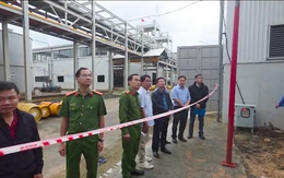 Hiện trường vụ nổ bồn chứa axit tại Tân Rai làm 2 công nhân tử vong