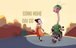 Xe công nghệ chờ dài cổ, khách cứ ung dung thong thả