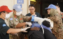 Bệnh viện dã chiến cấp 2 số 7 diễn tập ứng phó bệnh nhân tổn thương hàng loạt