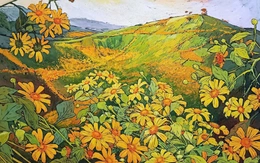 Vải vụn, khắc gỗ, sơn dầu kể chuyện ‘Hoa xuống phố’