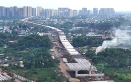 Nhìn từ trên cao hơn 14km cầu cạn vành đai 3 TP.HCM trước ngày thông xe kỹ thuật