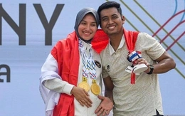 Xạ thủ Indonesia ‘giấu bầu’ 4 tháng giành 2 HCV SEA Games 33