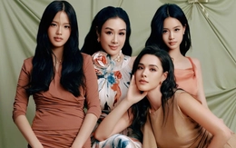 Mỹ nhân gốc Việt Chung Lệ Đề và 3 con gái: Ai nấy đều xinh đẹp như hoa, trông chẳng khác chị em