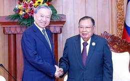 Tổng Bí thư Tô Lâm thăm các nguyên lãnh đạo cấp cao Lào