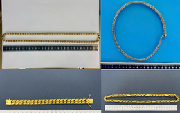 Nữ nhân viên đánh tráo vàng trưng bày tại cửa hàng để chiếm đoạt