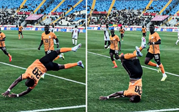 Patson Daka suýt gãy cổ vì pha ăn mừng ‘lỗi’ tại AFCON 2025