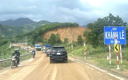 Đã thông xe đèo Khánh Lê, vẫn đóng đường ban đêm để đảm bảo an toàn