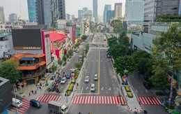 Đường Lê Lợi khoác 'áo mới', bừng sáng đúng ngày Giáng sinh