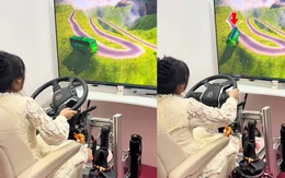 Cô gái lái xe khách mô phỏng 3D kiểu 'sáng gọi xe, chiều gọi hồn'