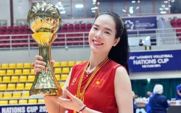 Ngắm nhan sắc của hoa khôi bóng chuyền được chọn cầm cờ cho Thể thao Việt Nam