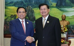 Thủ tướng Phạm Minh Chính hội kiến Tổng Bí thư, Chủ tịch nước Lào