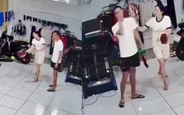 Chồng suýt gãy mũi vì dạy vợ đánh pickleball