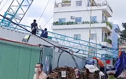 Hiện trường tháp cẩu công trình cao hàng chục mét đổ sập xuống đường ở Đà Nẵng