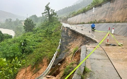 Đà Nẵng chi 10 tỉ đồng khắc phục sạt lở tuyến đường dưới chân cao tốc La Sơn - Túy Loan