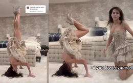 HLV yoga mặc váy ngắn trồng cây chuối, vì sao thế?