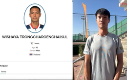 Web SEA Games nhầm lẫn biến tay vợt Thái Lan từ 30 thành 70 tuổi