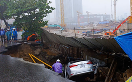 ‘Hố tử thần’ nuốt 2 ô tô ở Đà Nẵng: Nhà thầu thi công dự án Capital Square 3 báo cáo 'do mưa lớn'