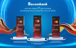 Thêm một tổ chức thẻ quốc tế vinh danh Sacombank về năng lực phát triển thanh toán số