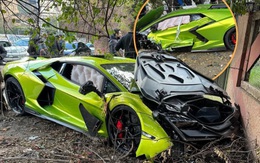 Lamborghini Revuelto mới tinh bị phá nát trên đường bàn giao