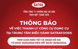 SATRA thanh lý lô công cụ, dụng cụ