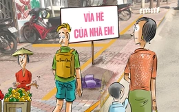 Vỉa hè này là của nhà em!