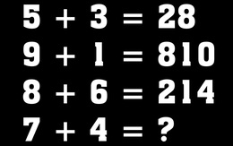 Người thông minh có giải được bài toán này trong 5 giây?