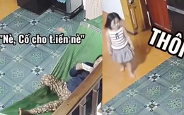 Cười sảng với bé gái không chịu nhận tiền bà cố cho