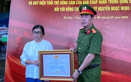 Truy tặng huân chương cho thượng sĩ cảnh sát cơ động hy sinh khi làm nhiệm vụ