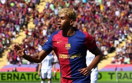 Lamine Yamal gây sốt với màn ăn mừng 'cà khịa' Cristiano Ronaldo và Kylian Mbappe