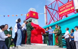Điểm mốc cơ sở A6 trên đảo Hòn Hải đã được tôn tạo khang trang