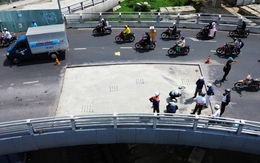 Vết sụt lún trên nút giao ngàn tỉ ở Nha Trang là do dầu mỡ