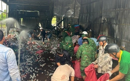 Cháy đại lý bia ở Cà Mau