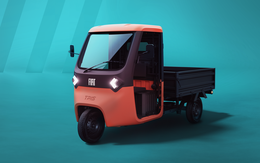 Xe tải điện mini ngắn hơn xe Wuling, chạy 90km/sạc, tải trọng 540kg, chỉ ngang ô tô cho học sinh