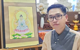 Giấc mơ hội họa Phật giáo của họa sĩ 9X