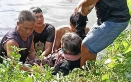 Hai người dân kịp thời cứu sống một phụ nữ nhảy sông Bảo Định nghi tự tử
