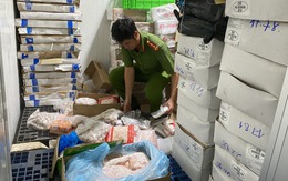 Công an phát hiện gần 70 tấn vú heo, sụn gà không rõ nguồn gốc trong 3 kho lạnh ở TP.HCM