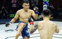 Cú đá dính cằm giúp Lê Văn Tuần knock-out Văn Nam