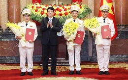 Chủ tịch nước thăng cấp bậc hàm thượng tướng cho 3 thứ trưởng Bộ Công an