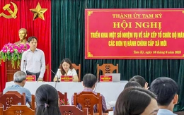 Tam Kỳ công bố chức danh bí thư, chủ tịch UBND 4 phường mới sau sắp xếp