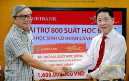 Agribank Phú Nhuận trao tặng 1,6 tỉ, đồng hành Gieo mầm tri thức