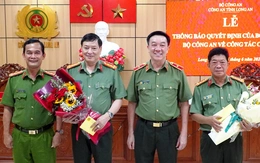 Hai phó giám đốc Công an Long An nhận nhiệm vụ phó cục trưởng thuộc Bộ Công an