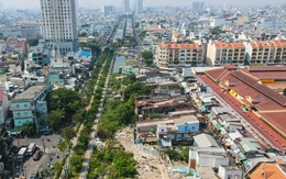 Dự án cải tạo kênh Hàng Bàng qua quận 6 còn vướng 2 hộ dân sau chợ Bình Tây