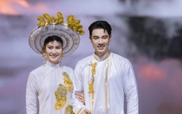 Việt Hùng 'trẻ hóa' áo dài ngũ thân, Lan Vy tôn vinh áo nhật bình