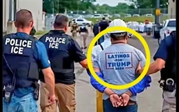 Thực hư bức ảnh một người nhập cư từng bầu cho ông Trump bị bắt