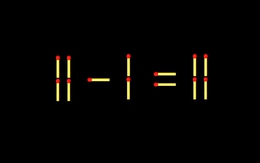 Thử tài IQ: Di chuyển một que diêm để 11-1=11 thành phép tính đúng