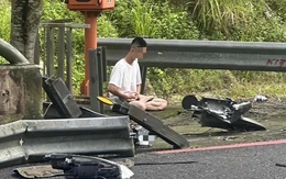 Tài xế ngồi thiền sau vụ tai nạn giao thông